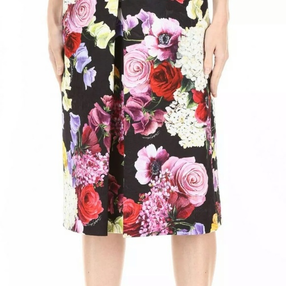 DOLCE & GABBANA Floral BROCADE Bustier Dress 44/6 - Picture 4 of 13